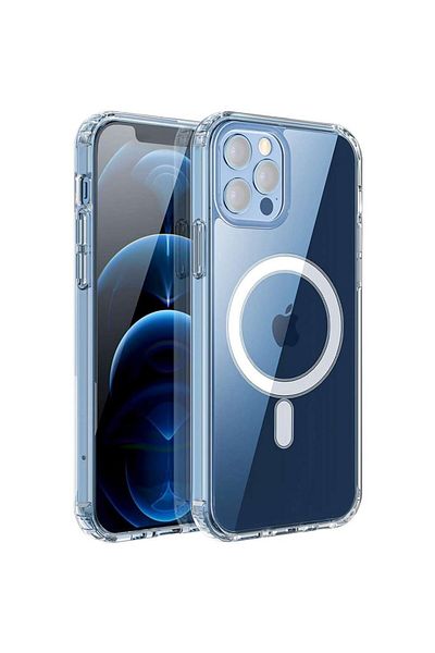 OEM Husa protectie compatibila cu Apple iPhone 12 Mini Mag Safe Silicone Transparent