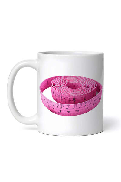 OEM Cană albă personalizată, ruletă de croitorie, Inovatix®. 330 ml