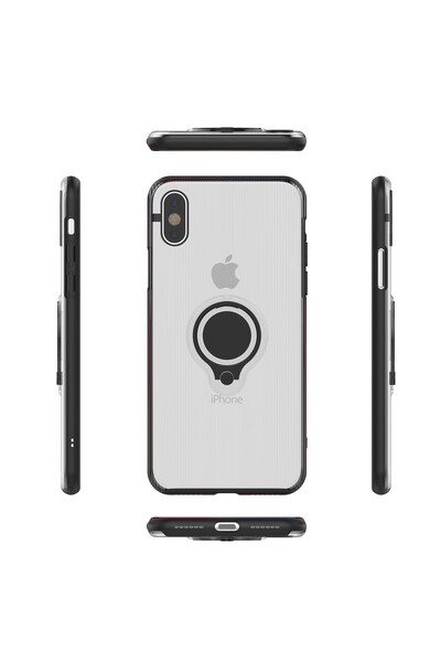 Flippy Husa Apple iPhone 6 Armor Ring cu inel magnetic Transparent