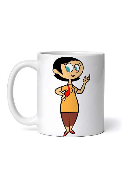 OEM Cană albă personalizată, Domnișoara Keane Fetițele Powerpuff, INOVATIX®. 330 ml