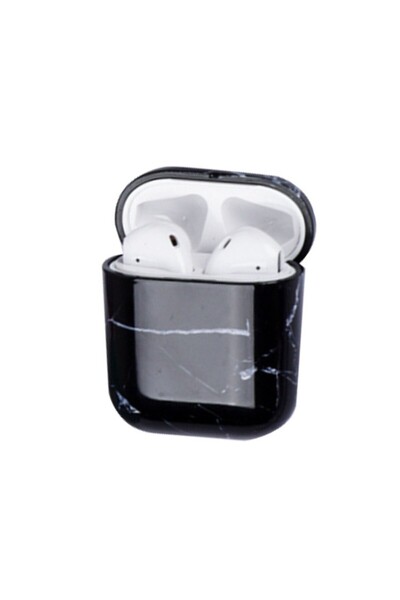 Apple Carcasă AirPods cu suport pentru inel, marmură neagră