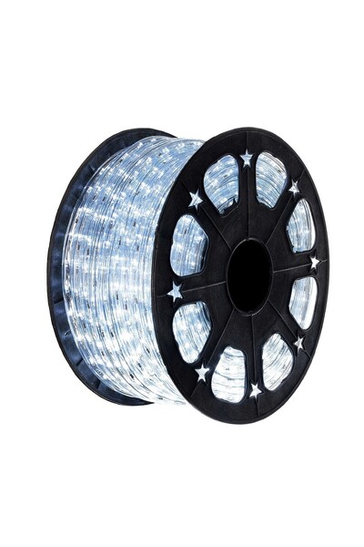 Flippy Instalație de Crăciun, 84 m, 2016 LED-uri, Tub luminescent, Alb rece, Transformator, Secționabil, 220