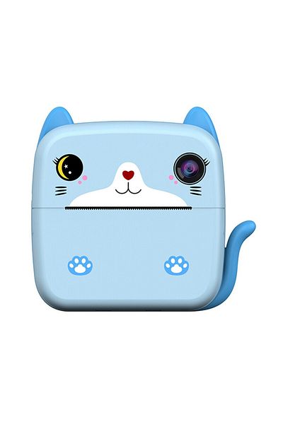 Flippy Cameră instantanee, Flippy, funcție de imprimare alb-negru, cablu USB-C, Bluetooth, iOS/Android, albastru