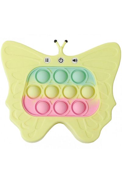 Flippy Interactive Console Toy For Children, 120 Levels, Various Modes, Yellow Butterfly