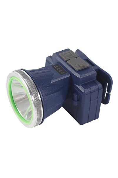 Flippy LED Headlamp, Long Zoom Range, USB, Strong Light, Flashlight, 7.5x5.8x5.5 cm, Blue