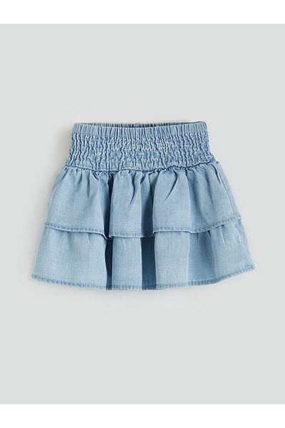 LC Waikiki Girl's Jeans Skirt with Elastic Waist