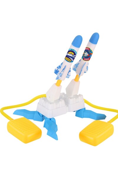 Flippy Jucarie pentru Copii, Flippy, Lansator de Rachete cu Piciorul, Doua Lansatoare, 6 Rachete Fara Lumin