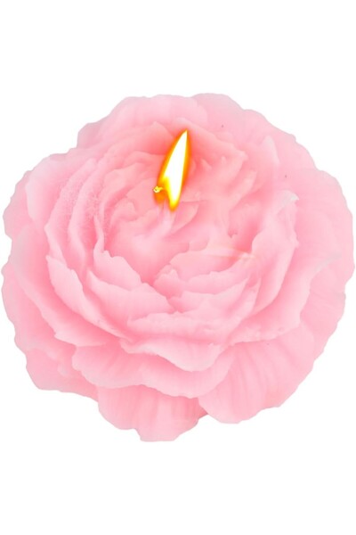 Flippy Scented Rose Candle, Peach Scent, 70 g, 7.5 x 3.5 cm, 10 h