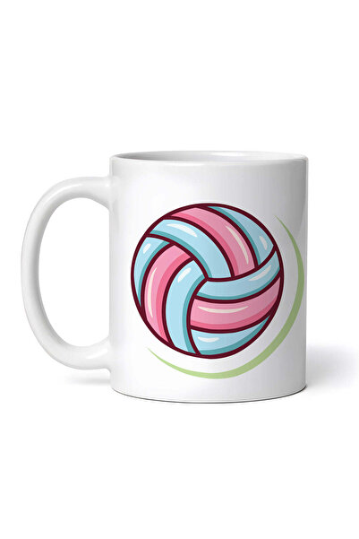 OEM Cană albă personalizată, minge de volei, Inovatix®. 330 ml