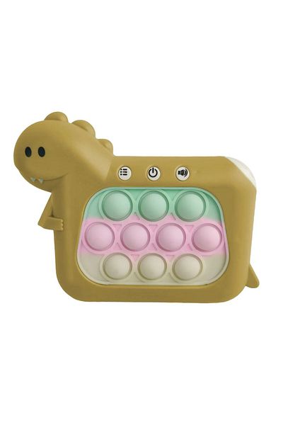 Flippy Pop It Whack A Mole, Interactive Toy, Anti-stress, 4 Game Modes, Yellow Dinosaur, 3 Years