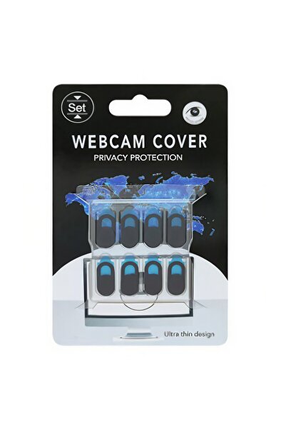 dalip webcam cover set, 8 pcs, black