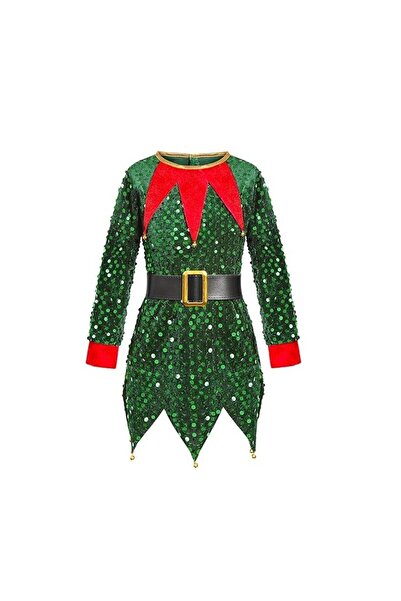 Flippy Costum de Crăciun, Flippy, Elf, roșu, 10 - 13 ani, catifea