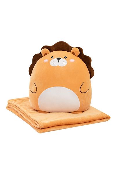 OEM 2in1 Blanket for Bed or Sofa, Lion Toy Pattern with Storage Space Blanket