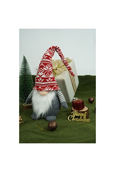 OEM Christmas ornament elf model 2, Flippy, red/gray, textile, 45 cm