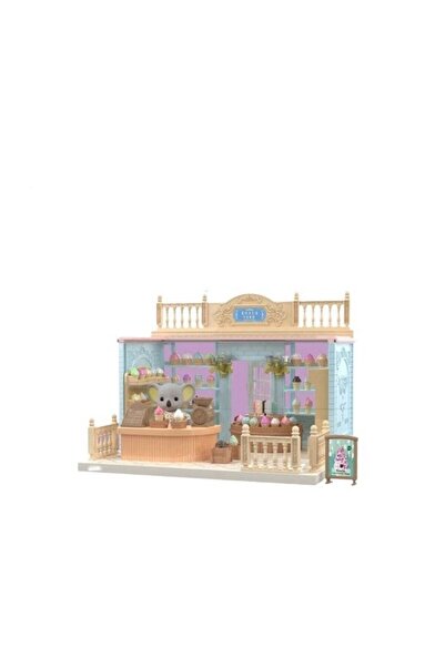 dalip Dollhouse and Ice Cream Shop Set with Furniture and Figurines,