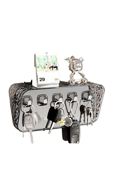 Flippy Flippy Hook Storage Rack, For Keys, Jewelry, 20.3 x 4.6 x 10.3 cm, Gray