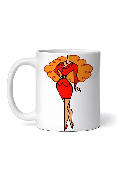 OEM Cană albă personalizată, Domnișoara Sara Bellum Fetițele Powerpuff, INOVATIX®. 330 ml