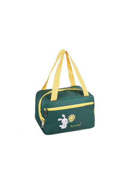 Flippy Thermal Insulated Bag, Flippy, Phone and Cutlery Compartments, Waterproof, 30x21x20 cm, Green