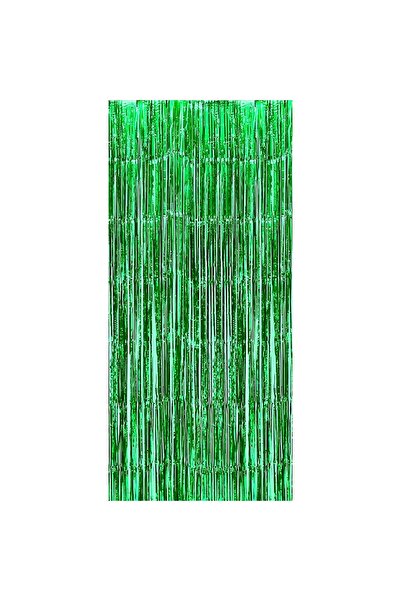 Flippy Fringe Curtain, Flippy, Party Decor Pattern, for Photo Background, Colorful, Size 100x200 cm, Green