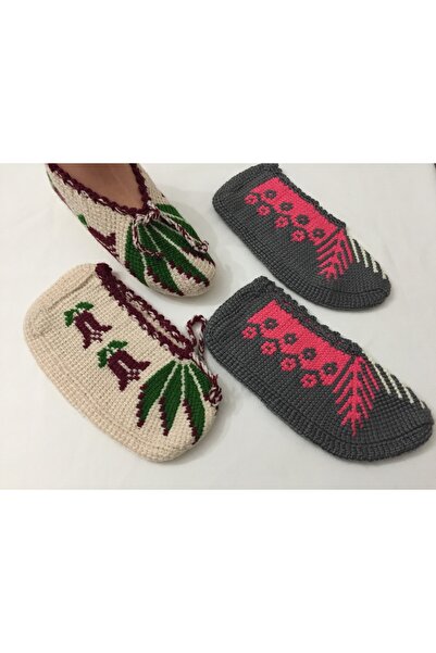 PİNA HEDİYELİK AKSESUAR EL ÖRGÜSÜ PATİK 2 ÇİFT TUNUS İŞİ PATİK ÇEYİZLİK PATİK...