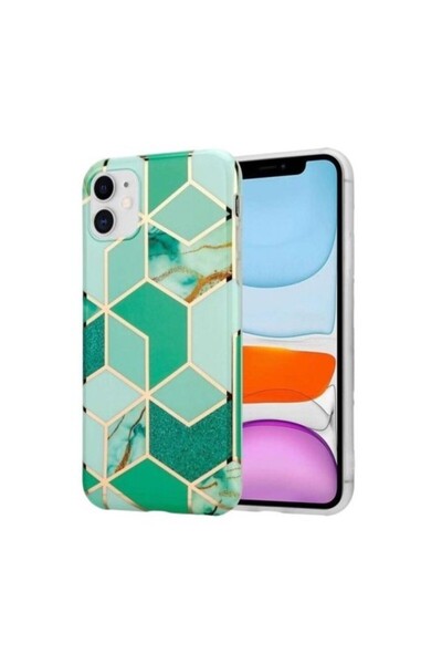 Flippy protective case compatible with Apple iPhone 12 Soft IMD TPU Marble Ge...