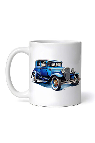 OEM Cană albă personalizată, mașină Ford model A antică, Inovatix®. 330 ml
