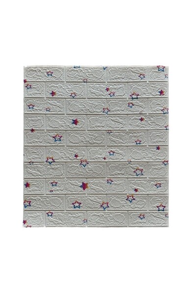 OEM Set of 10 Wallpaper Tiles, Self-Adhesive, 70 x 77 cm, Covered 5.3 sq m, PVC, Pattern