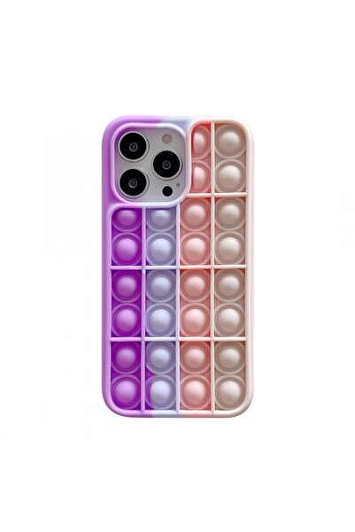 Flippy Pop It protective case compatible with Apple iPhone 13, Model 2, Multi...