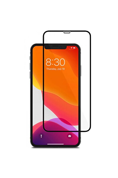 Apple Tempered Glass Screen Protector for iPhone 11 Pro, 9H, HD Transparency, Full Face, Black