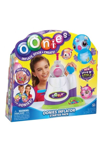 Bobo Magic Sticky Oonies Balloon Inflating Toy, 32 Balloons and 42 Accessories Included, Multicolor