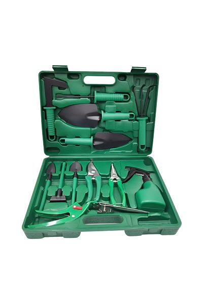 OEM Set of 12 Garden Tools, for Planting, Tilling and Plant Care, Materials