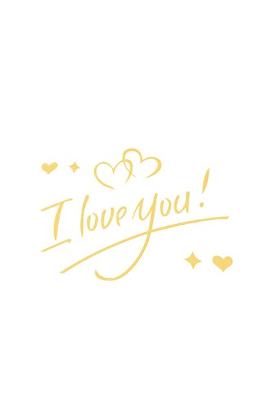 OEM Autocolant I love You Tematica Iubire, 21x29 cmriu