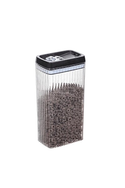 Flippy Plastic Container for Food/Items, Airtight, Wavy Texture, 15×10×30 cm, 3.3 L, Transparent