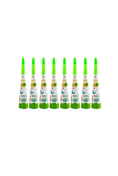 Teo Set 6 Suflatori, , Colectia Dino Park, 20 x 5 cm, din Carton, Multicolor