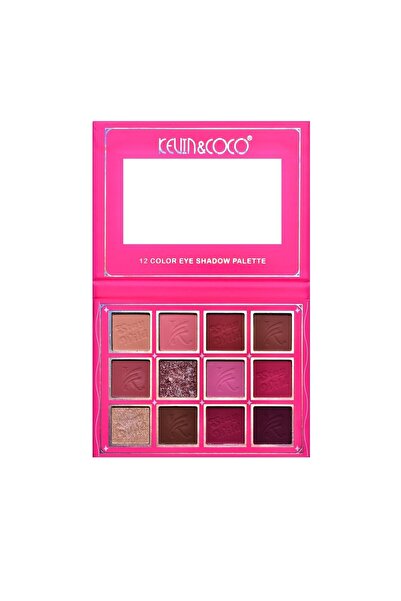 SOHO Makeup Palette, KEVIN & COCO, Stay Wild. Eyeshadow, 12 colors, 13.6 x 10.4 x 0.9 cm