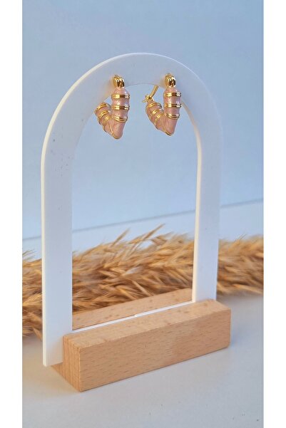 İNİTİUM Bone Light Pink Heart Earrings