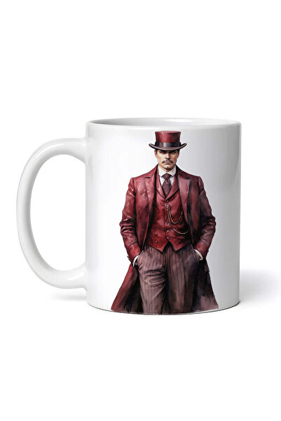 OEM Εξατομικευμένη Λευκή Κούπα, Βικτωριανός Άνδρας με Κόκκινο Κοστούμι, Inova...