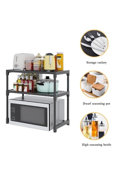 FOXMAG24 Raft Extensibil, Suport Pentru Cuptorul Cu Microunde, Multifunctional, Pentru Bucatarie, Baie, Dormi