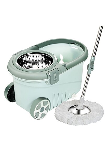 Flippy Rotating Mop Set with Bucket Flippy, Plastic and Microfiber, 8L, Green