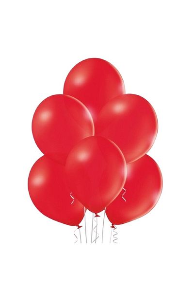 OEM Set of 10 Latex Balloons, Party Model, 13 cm, 1 g, Red