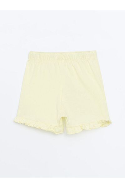 LC Waikiki Elastic Waist Basic Girl's Shorts