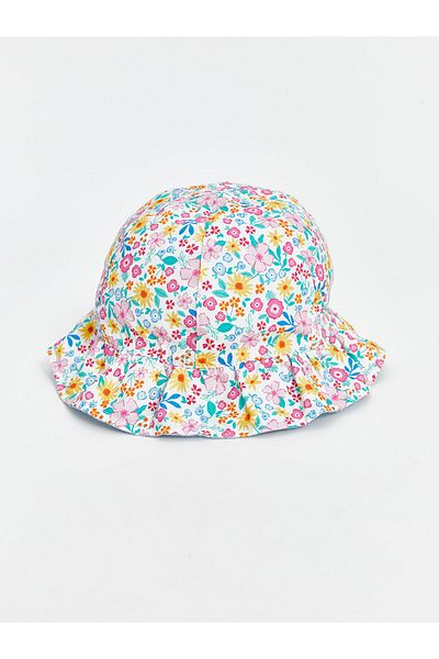 LC Waikiki Flower Printed Baby Girl Bucket Hat