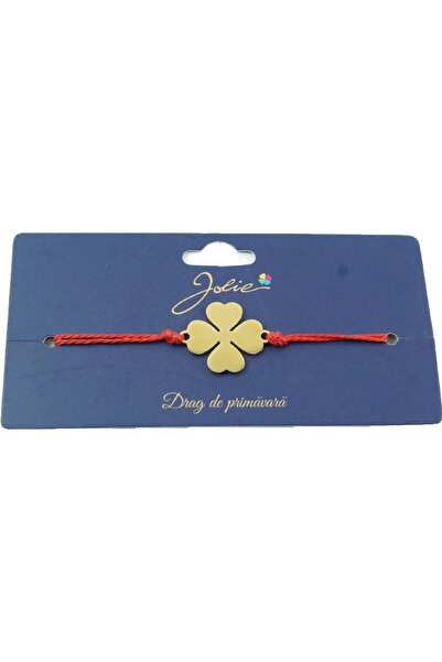 Crocodileskids Bratara Aurie Inox Trifoi cu Patru Foi