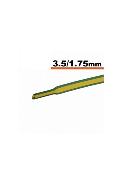 OEM Θερμοσυστελλόμενος σωλήνας κίτρινο-πράσινο 3mm/ 1.5mm 0.5m