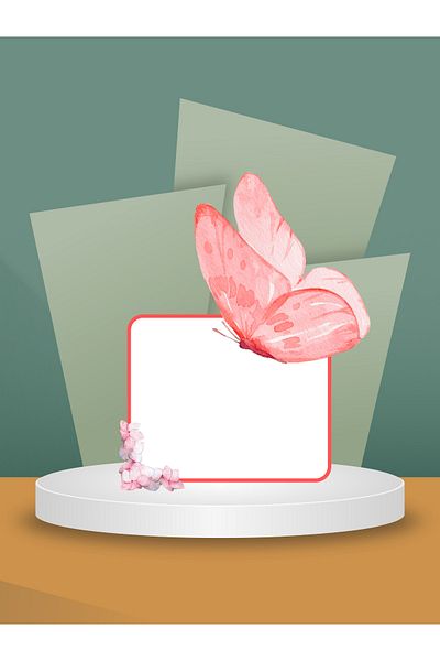 Özcan Toptan Tuhafiye Gift Red Butterfly Patterned Notepad | Note Paper | Notepad