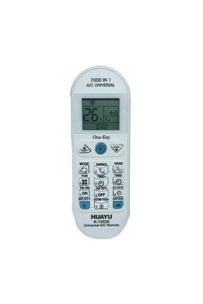 HUAYU HUAYU K-1303E Universal Air Conditioner Remote Control 7000 codes (489)