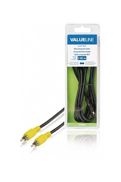 VALUELINE Cablu video compozit RCA tata la compozit RCA tata 2m