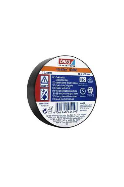 Tesa TESAFLEX insulating tape 10m black T-53988-10-1