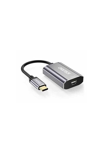 CHOETECH Adaptor USB type C tata - Mini DisplayPort mama PD 60W 4K 60Hz 0.2m gri HUB-M06