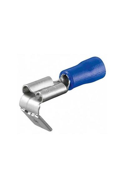 goobay Male+female blue connector 6.4x0.8mm
